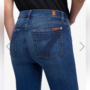 7 For All Mankind Dojo Blue Flare Jeans